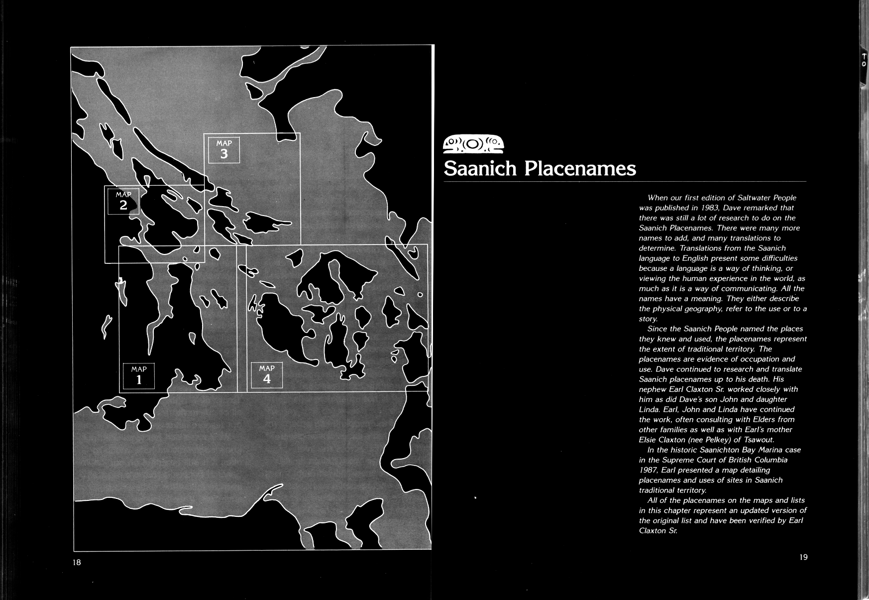 Map showing South Vancouver Island and the Gulf Islands. Text transcribed below